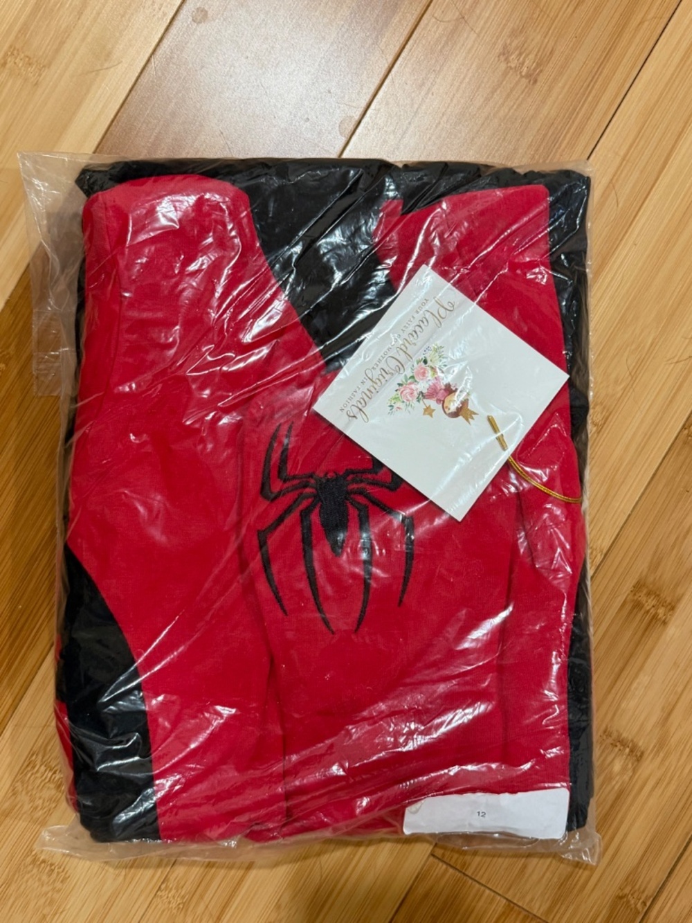 Placard Originals Spiderman-Inspired Red & Black Costume Dress Size 12 NWT